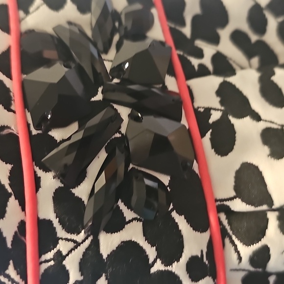 Jessica Howard Black and White Patterned Midi Dress - Picture 5 of 13